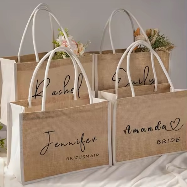 personalised jute bags