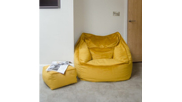Cheap price simple minimalist modern comfort  leisure velvet fabric reclining  living room lounge bean bag chair1