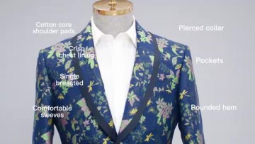 Men's Jacquard Fashion Suit Single West Multicolor Mens Formal Suites 1 buyer1
