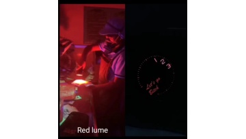 Red lume for watch dial