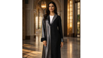 Wholesale New Custom Fabric Women's Abaya Modest Style for Eid Open Abaya Hot Selling Factory Made Clothing for Muslim Girls1
