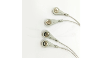Custom micro B male to snap buttons magnetic medical ECG sanp cable  electrode lead wire1