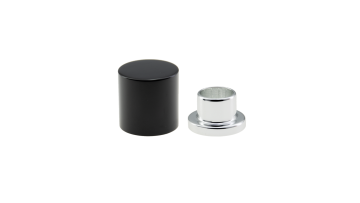 13mm glossy black Perfume Bottle Magnetic Caps & Collars
