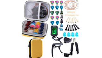 Portable Guitar Accessories: Strings, Picks, Tuner, Capo, Bridge, Saddle, Nut, Pins Set1