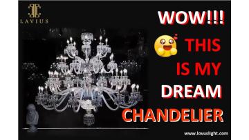 Large high luxury hotel shopping mall chandelier