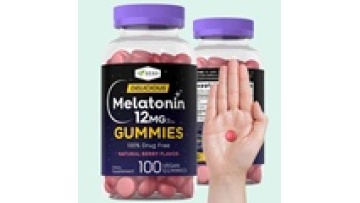 50-Count Sleep Aid Gummies: Melatonin, L-Theanine, and Chamomile Formulated Mix for Better Rest1