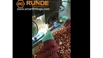 end size control of copper tripod bends