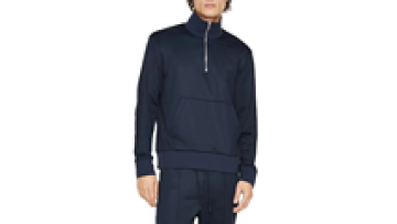 High Quality Polo Navy Blue Zip Up Sports Hoodie for Men Custom Blank Hoodies1
