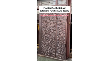 High‑precision‑carved cast‑aluminum gate details showing delicate manual‑craftsmanship advantages