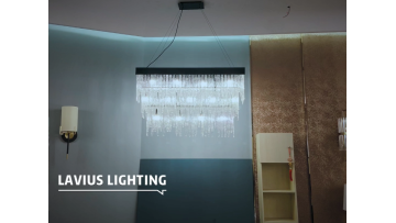 Lavius glass chandelier