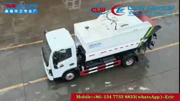 Rear Bin Lifter 5tons Refuse Collection Truck