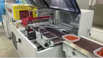 FL-5545TBH + SM-5030LX + Conveyor to Pack Delicious Lobster Trays