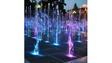Outdoor Dry Fountain with LED Lights for Plazas