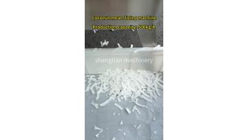 Coconut meat slicing machine