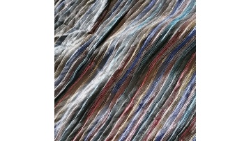 multi color stripe organza pleating metallic mesh tulle lace fabric net fabric for dress1