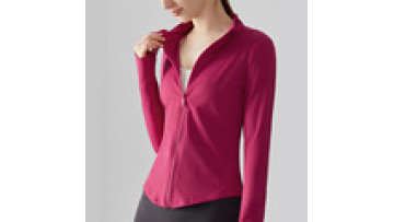 Women's Long Sleeve Fitness Workout Top with Thumb Holes for Spring and Fall Training1