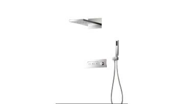 Elegant stainless steel shower head