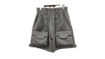 Wholesale Blank Men Big Pocket Thick Cotton Drawstring Fleece Cargo Shorts1