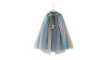 Kids Tulle Spangle Princess Elsa Cloak Cape Sequin Star Shining Birthday Party Dress Up Girls Chiffon Cape Cosplay Costume1