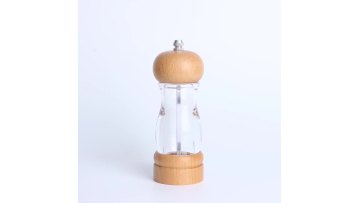 Hot Selling New Product Natural Wooden Pepper Mill Salt And Pepper Grinder Customized Manual Mini Spice Grinder Set1