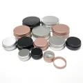 10Pcs 5g 10g 15g 20g 30g 50g Aluminum Metal Professional Cosmetic Container Refillable Face Cream Jar Pot Bottle