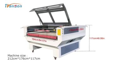 Auto Feed Fabric CO2 Laser Cutting Machine 1610
