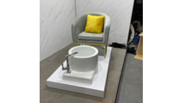 Popular Beauty Nail Salon Furniture No Plumbing Luxury Pink Relax Massage Foot Spa Pedicure Chair with Basin1