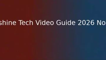 Anshine Tech Video Guide 2026 No.46