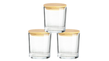 Wholesale Customize Private Label Candles Jars Clear Empty Glass Jar with Lid for Candle Making1