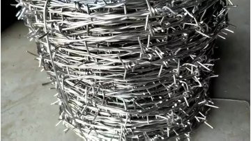 YQ 2mm Coil PVC Coated Barbed Wire Factory Price1