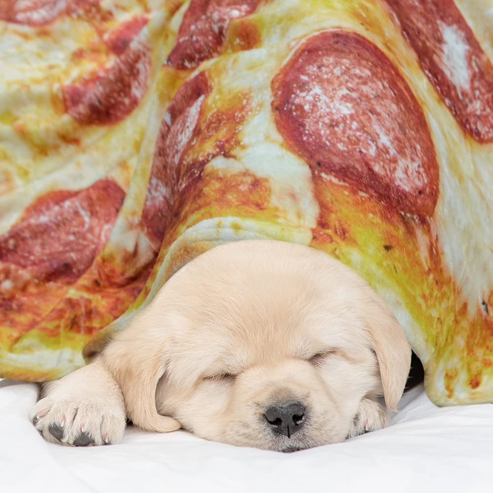 Funny Pizza Burrito Taco Throw Round Blanket For Bed Sofa Picnic