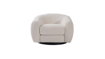 Pascal Swivel Fabri Lounge Chair
