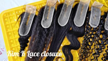 Kim K Kardashian Straight Closure,Deep Middle Part 100% Human Hair 2x6 Lace Closure With Baby Hair,2x6 Swiss Lace Closure1