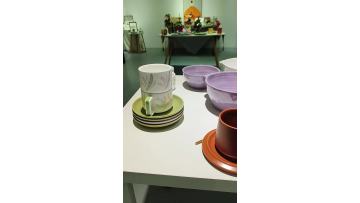Tiktok Cup and Saucer-Brown