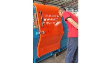 630 cantilever single twisting machine, on-site test of 6-core wire twisting