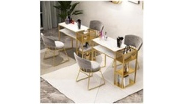 Fashion Hot sale Modern New models style wireless charge marble furniture Beauty salon Manicure Nail table1