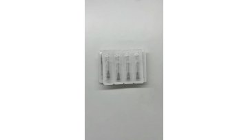 Sterile hypodermic needles for single use