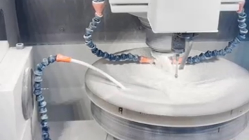 CNC polishing is used for optical components fast polishing