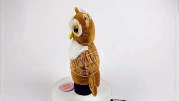 Plush Owl Handpuppet for Baby