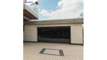 high quality after sales glass Villa vertical folding garage doors residential garage door1