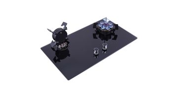 Flip Burner Gas Stove 02 glass panel