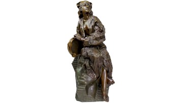 Classical Bronze Sculptures Set with Mythological Figure