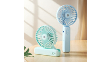 DP New Arrivals Handheld Mini Electric Portable Standing Fan Folding Small Desk Fan Rechargeable Fan1