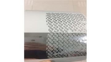 Aluminum metalized adhesive VOID Label Sticke