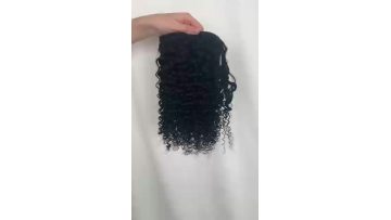 ponytail curly human hair