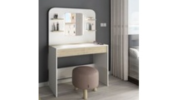 Bedroom Furniture Led Light Hot sale White Color Optional Storage Dresser Makeup Vanity Dressing Table With LED1