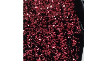 2021 new dark red velvet sequin fabric embroidery stretch velvet sequins fabric velvet dress fabric for women1