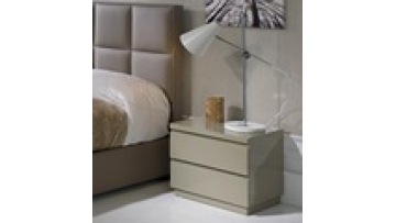 hotel wholesale  home modern Minimalism Leather furniture solid wood storage bedroom  bedside table with drawer1