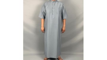 Long Silk Nightgown  White Boski Cloth For Arabian Soiree Dress Robe Lighting1