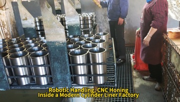 How Smart Is a Cylinder Liner Automated Line? 7-Station Casting, Robotic Handling, CNC Honing – Inside a Modern Cylinder Liner Factorys